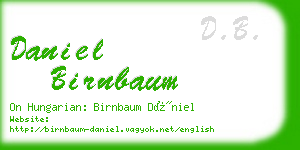 daniel birnbaum business card